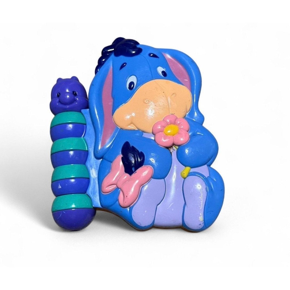 Vintage 2003 Disney Eeyore Baby Activity Toy Book Mattel Winnie the Pooh